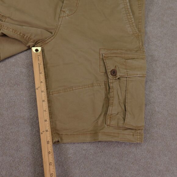 American Eagle Cargo Shorts 30 Classic Fit Flex Stretch Brown Pockets - Picture 8 of 15